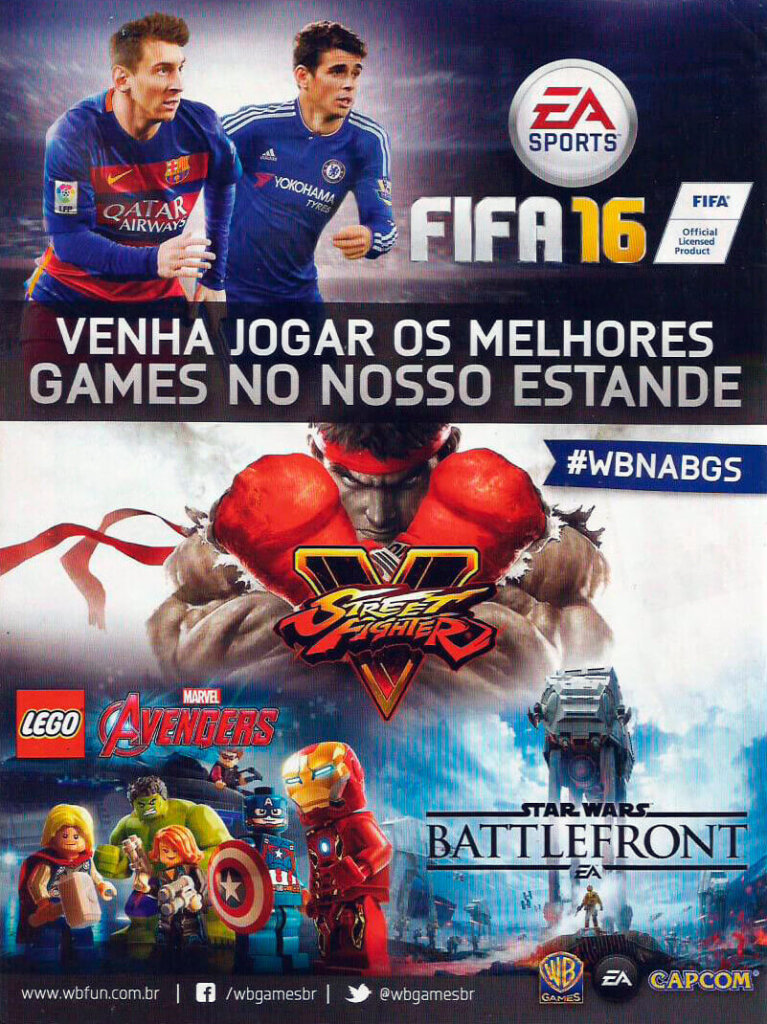 Propaganda Warner Games Brasil - Guia Oficial Brasil Game Show 2015