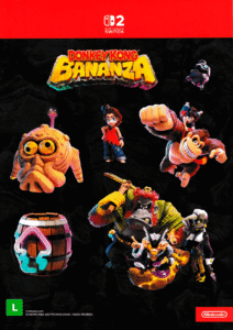 Cartela de Adesivos Donkey Kong Bananza - 2025