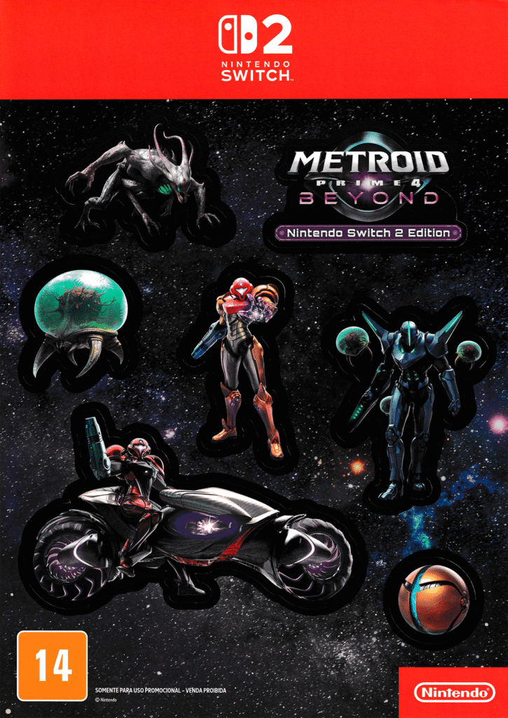 Cartela de Adesivos Metroid Prime 4 Beyond (Nintendo Switch 2 Edition) - 2025
