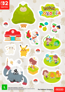 Cartela de Adesivos Pokémon Pokopia - 2026